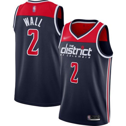 Nike Washington Wizards #2 John Wall Navy Blue NBA Swingman Statement Edition 2019/2020 Jersey