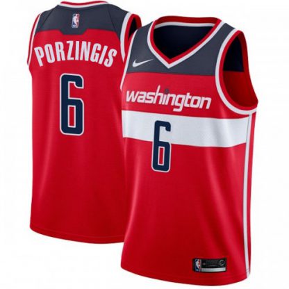 Nike Washington Wizards #6 Kristaps Porzingis Red Women's NBA Swingman Icon Edition Jersey