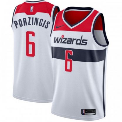 Nike Washington Wizards #6 Kristaps Porzingis White Women's Association Edition NBA Swingman Jersey