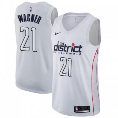 Nike Washington Wizards #21 Moritz Wagner White Women's NBA Swingman City Edition Jersey