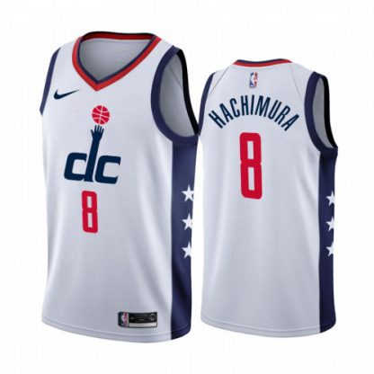 Nike Washington Wizards #8 Rui Hachimura Men's Unveil 2019-20 City Edition Swingman NBA Jersey White
