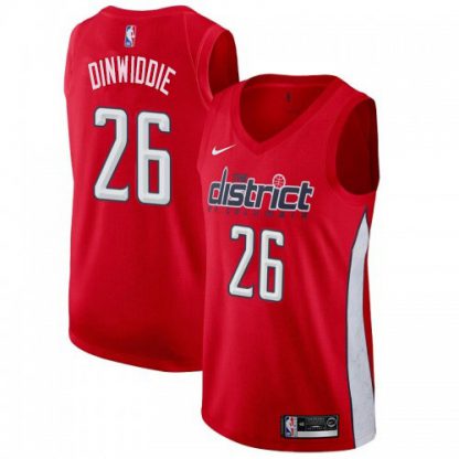 Nike Washington Wizards #26 Spencer Dinwiddie Youth Red NBA Swingman Earned Edition Jersey