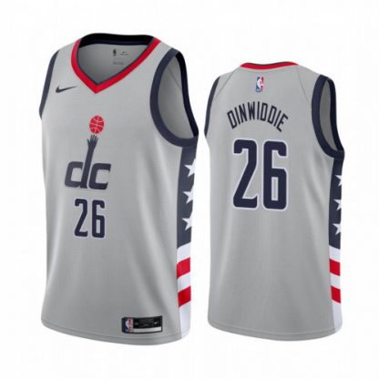 Nike Washington Wizards #26 Spencer Dinwiddie Youth Gray NBA Swingman 2020-21 City Edition Jersey