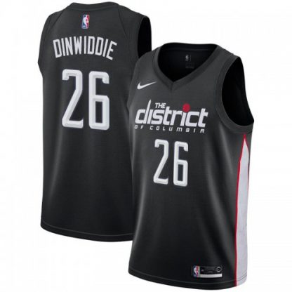 Nike Washington Wizards #26 Spencer Dinwiddie Black NBA Swingman City Edition 2018/19 Jersey