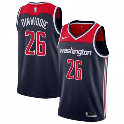 Nike Washington Wizards #26 Spencer Dinwiddie Women's Navy Blue NBA Swingman Statement Edition Jersey