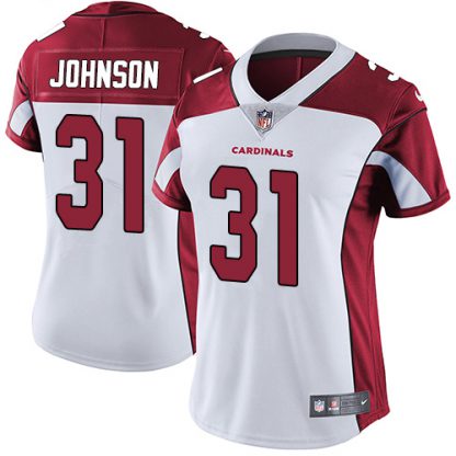Nike Arizona Cardinals #31 David Johnson White Women's Stitched NFL Vapor Untouchable Limited Jersey