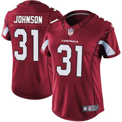 Nike Arizona Cardinals #31 David Johnson Red Team Color Women's Stitched NFL Vapor Untouchable Limited Jersey