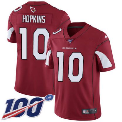 Nike Arizona Cardinals #10 DeAndre Hopkins Red Team Color Youth Stitched NFL 100th Season Vapor Untouchable Limited Jersey