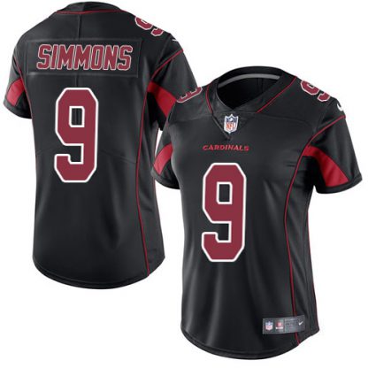 Nike Arizona Cardinals #9 Isaiah Simmons Black Women's Stitched NFL Limited Rush Jersey