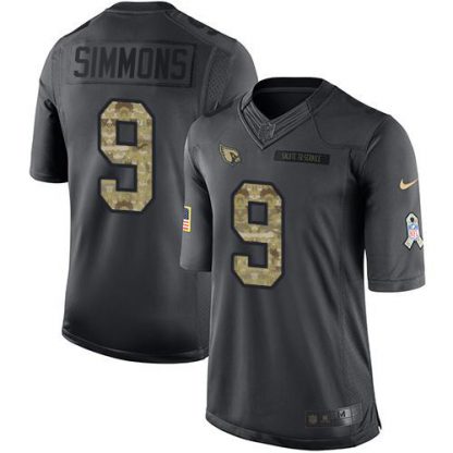 Nike Arizona Cardinals #9 Isaiah Simmons Black Youth Stitched NFL Limited 2016 Salute to Service Jersey
