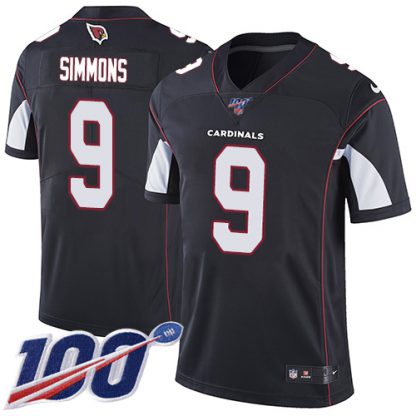 Nike Arizona Cardinals #9 Isaiah Simmons Black Alternate Youth Stitched NFL 100th Season Vapor Untouchable Limited Jersey
