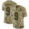 Nike Arizona Cardinals #9 Isaiah Simmons Camo Men's Stitched NFL Limited 2018 Salute To Service Jersey