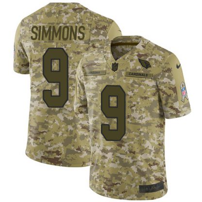 Nike Arizona Cardinals #9 Isaiah Simmons Camo Men's Stitched NFL Limited 2018 Salute To Service Jersey