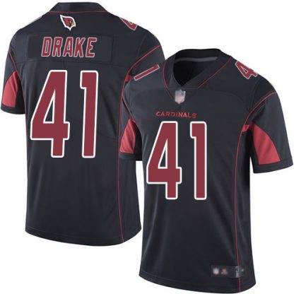 Nike Arizona Cardinals #41 Kenyan Drake Black Men's Stitched NFL Limited Rush Jersey