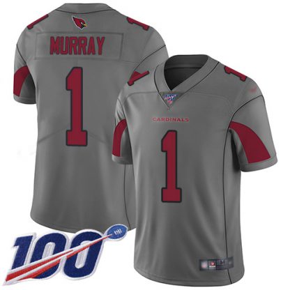 Nike Arizona Cardinals #1 Kyler Murray Silver Youth Stitched NFL Limited Inverted Legend 100th Season Jersey