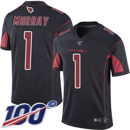 Nike Arizona Cardinals #1 Kyler Murray Black Youth Stitched NFL Limited Rush 100th Season Jersey