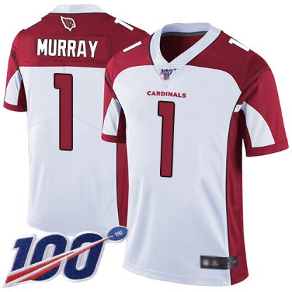 Nike Arizona Cardinals #1 Kyler Murray White Men's Stitched NFL 100th Season Vapor Limited Jersey