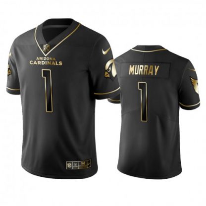 Arizona Cardinals #1 Kyler Murray Men's Stitched NFL Vapor Untouchable Limited Black Golden Jersey