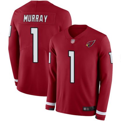 Nike Arizona Cardinals #1 Kyler Murray Red Team Color Men's Stitched NFL Limited Therma Long Sleeve Jersey