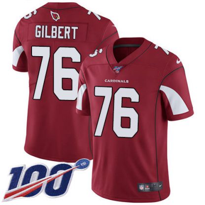 Nike Arizona Cardinals #76 Marcus Gilbert Red Team Color Youth Stitched NFL 100th Season Vapor Untouchable Limited Jersey