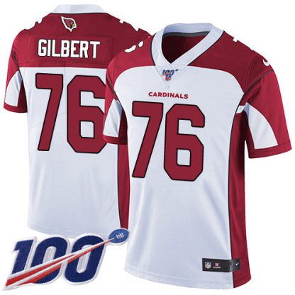 Nike Arizona Cardinals #76 Marcus Gilbert White Men's Stitched NFL 100th Season Vapor Limited Jersey