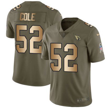 Nike Arizona Cardinals #52 Mason Cole Olive/Gold Men's Stitched NFL Limited 2017 Salute to Service Jersey