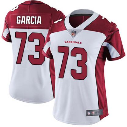 Nike Arizona Cardinals #73 Max Garcia White Women's Stitched NFL Vapor Untouchable Limited Jersey
