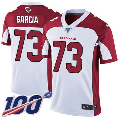 Nike Arizona Cardinals #73 Max Garcia White Men's Stitched NFL 100th Season Vapor Limited Jersey