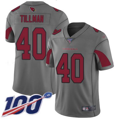 Nike Arizona Cardinals #40 Pat Tillman Silver Men's Stitched NFL Limited Inverted Legend 100th Season Jersey