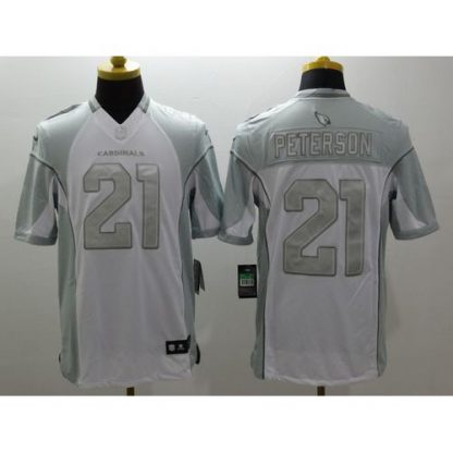 Nike Arizona Cardinals #21 Patrick Peterson White Men's Stitched NFL Limited Platinum Jersey