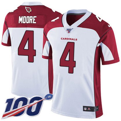 Nike Arizona Cardinals #4 Rondale Moore White Men's Stitched NFL 100th Season Vapor Untouchable Limited Jersey