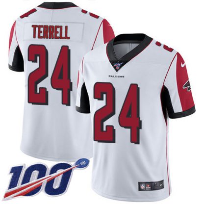 Nike Atlanta Falcons #24 A.J. Terrell White Youth Stitched NFL 100th Season Vapor Untouchable Limited Jersey