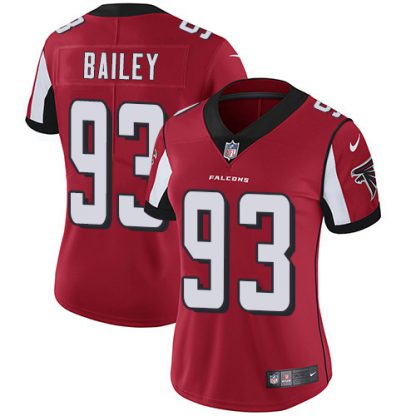 Nike Atlanta Falcons #93 Allen Bailey Red Team Color Women's Stitched NFL Vapor Untouchable Limited Jersey