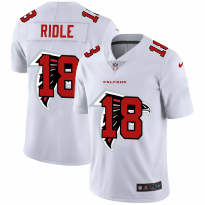 Atlanta Atlanta Falcons #18 Calvin Ridley White Men's Nike Team Logo Dual Overlap Limited NFL Jersey