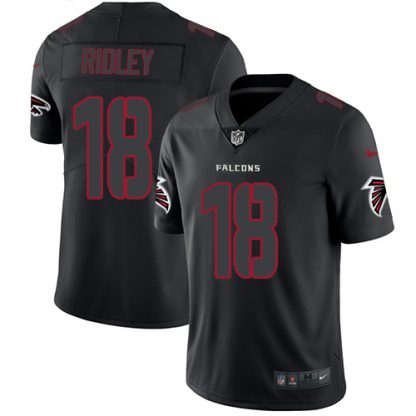 Nike Atlanta Falcons #18 Calvin Ridley Black Men's Stitched NFL Limited Rush Impact Jersey