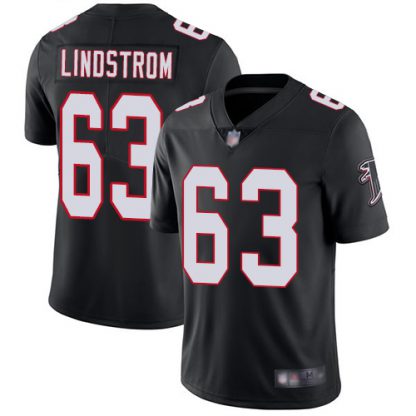 Nike Atlanta Falcons #63 Chris Lindstrom Black Alternate Men's Stitched NFL Vapor Untouchable Limited Jersey