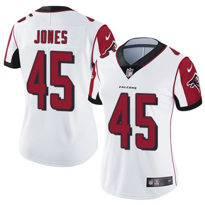 Nike Atlanta Falcons #45 Deion Jones White Women's Stitched NFL Vapor Untouchable Limited Jersey