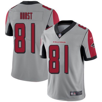 Nike Atlanta Falcons #81 Hayden Hurst Silver Men's Stitched NFL Limited Inverted Legend Jersey