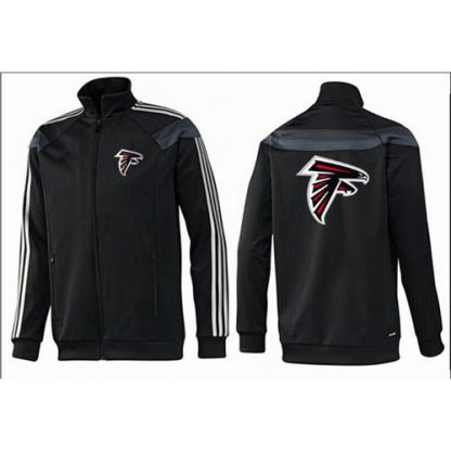 NFL Atlanta Atlanta Falcons Team Logo Jacket Black_3