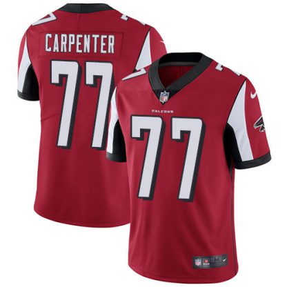 Nike Atlanta Falcons #77 James Carpenter Red Team Color Men's Stitched NFL Vapor Untouchable Limited Jersey