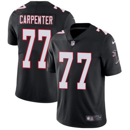 Nike Atlanta Falcons #77 James Carpenter Black Alternate Men's Stitched NFL Vapor Untouchable Limited Jersey