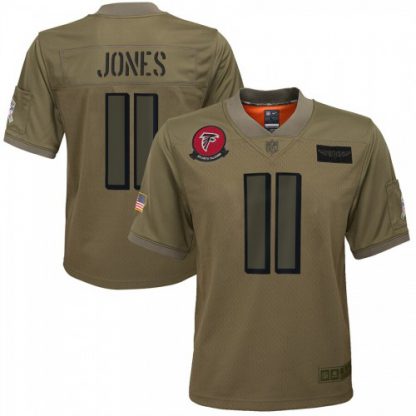 Youth Atlanta Atlanta Falcons #11 Julio Jones Nike Camo 2019 Salute to Service Game Jersey