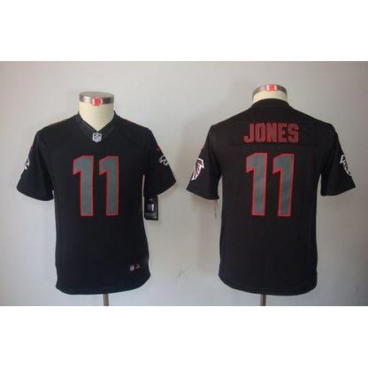 Nike Atlanta Falcons #11 Julio Jones Black Impact Youth Stitched NFL Limited Jersey