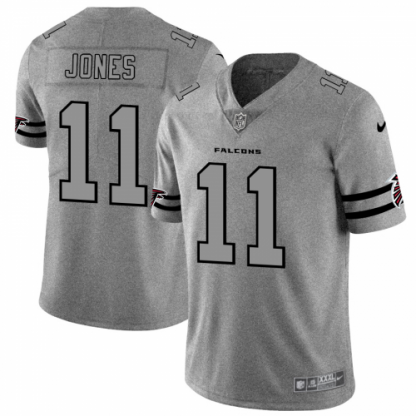 Atlanta Atlanta Falcons #11 Julio Jones Men's Nike Gray Gridiron II Vapor Untouchable Limited NFL Jersey