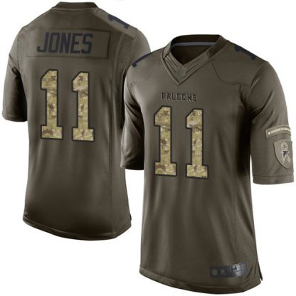 Nike Atlanta Falcons #11 Julio Jones Green Men's Stitched NFL Limited 2015 Salute to Service Jersey