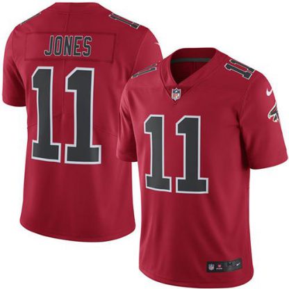 Nike Atlanta Falcons #11 Julio Jones Red Men's Stitched NFL Limited Rush Jersey