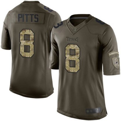 Nike Atlanta Falcons #8 Kyle Pitts Green Men's Stitched NFL Limited 2015 Salute to Service Jersey