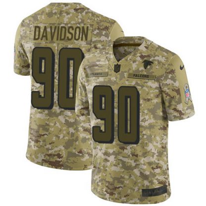 Nike Atlanta Falcons #90 Marlon Davidson Camo Youth Stitched NFL Limited 2018 Salute To Service Jersey