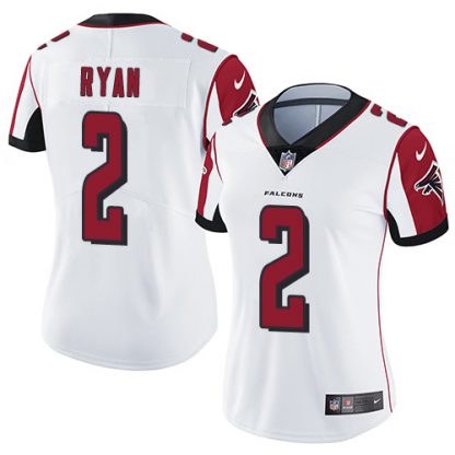 Nike Atlanta Falcons #2 Matt Ryan White Women's Stitched NFL Vapor Untouchable Limited Jersey