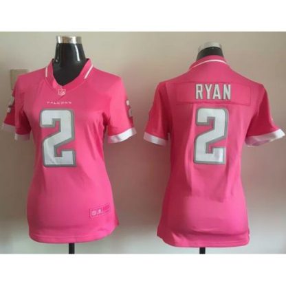 Nike Atlanta Falcons #2 Matt Ryan Pink Women's Stitched NFL Elite Bubble Gum Jersey